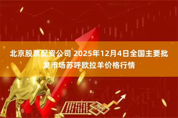 北京股票配资公司 2025年12月4日全国主要批发市场苏呼欧拉羊价格行情